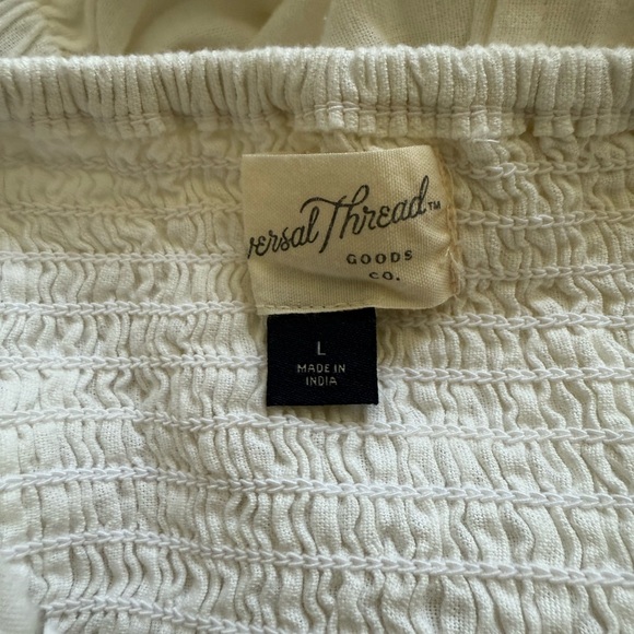 Universal Thread White Linen Midi Dress with Back Cutout - Picture 8 of 9